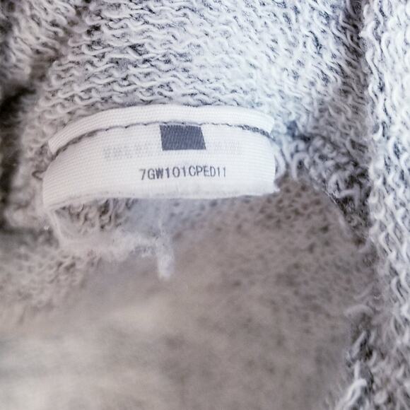 ABERCROMBIE & FITCH Gray Twist Front Space Dye Pullover Knit Top S - Picture 4 of 5